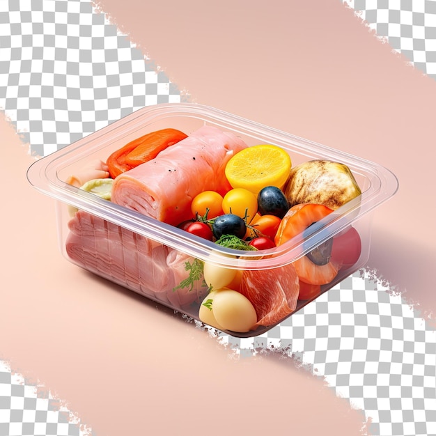 PSD veilige maaltijden in draagbare plastic containers