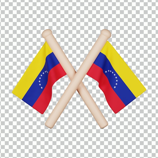 Icona 3d bandiera del venezuela