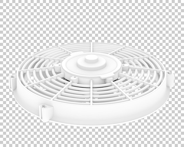 Ventilator geïsoleerd op transparante achtergrond 3d-rendering illustratie