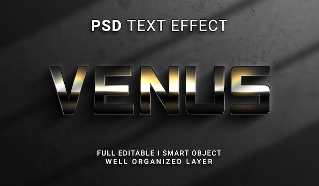 Венера 3d текстовый эффект