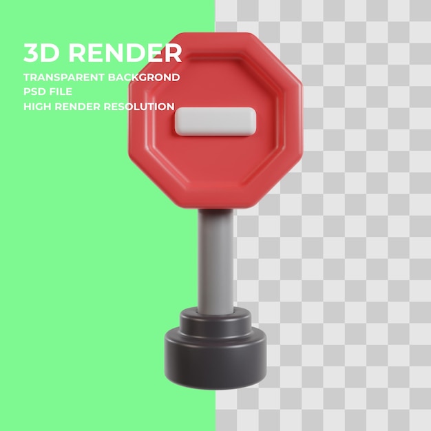 Verboden teken 3d ilustration