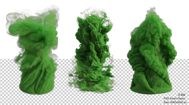 PSD verdant magus effect isolated 3d render