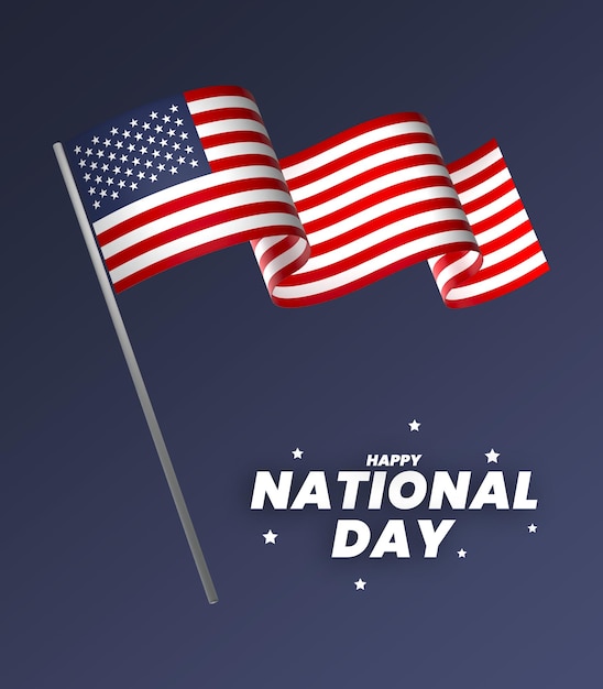 Verenigde Staten vlag element ontwerp nationale onafhankelijkheidsdag banner lint psd