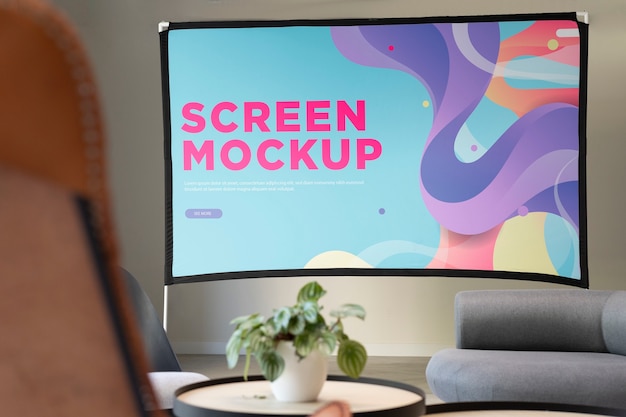 PSD vergaderruimte mockup ontwerp