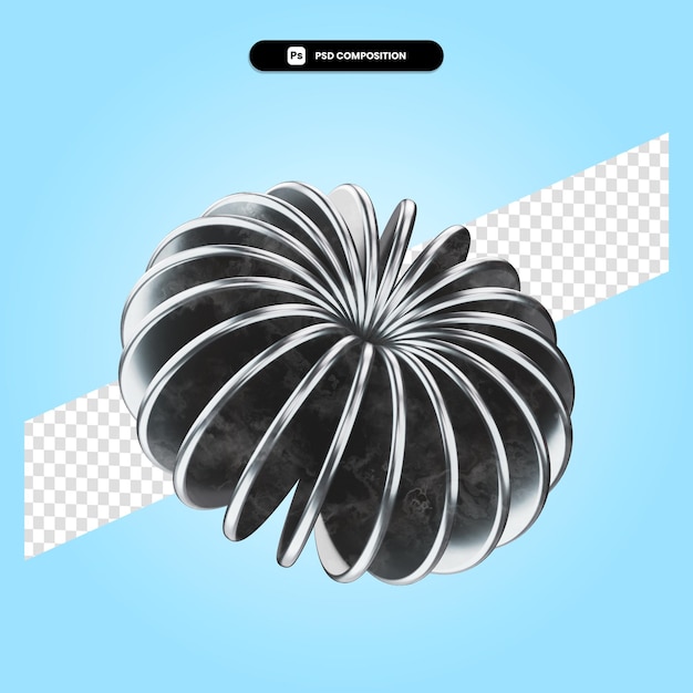 Vergulde ring 3d render illustratie geïsoleerd