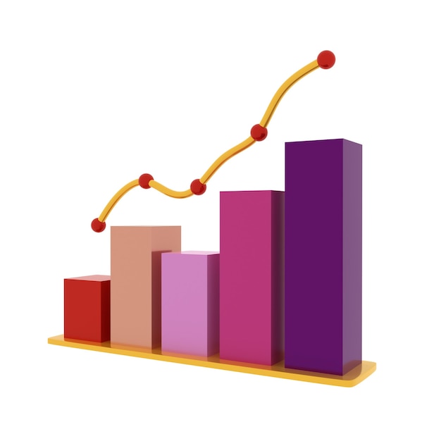 Verhoog omhoog met staafdiagram