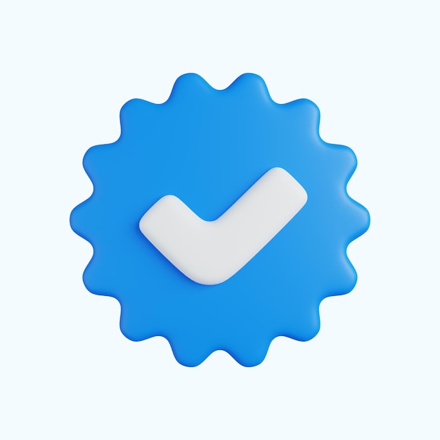 PSD verification 3d icon