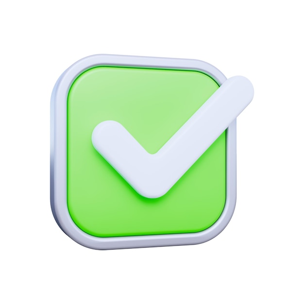 PSD verified 3d icon