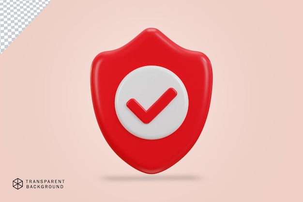 verified icon 3d rendering vector illustration