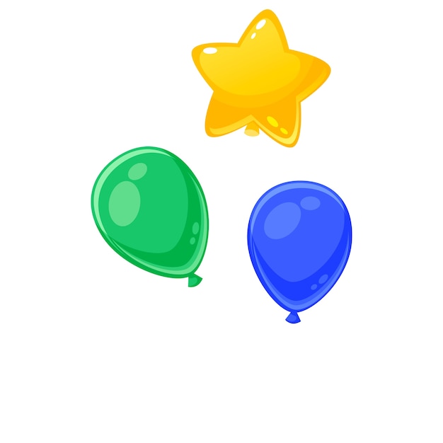 Verjaardag kleurrijke ballonnen ontwerp