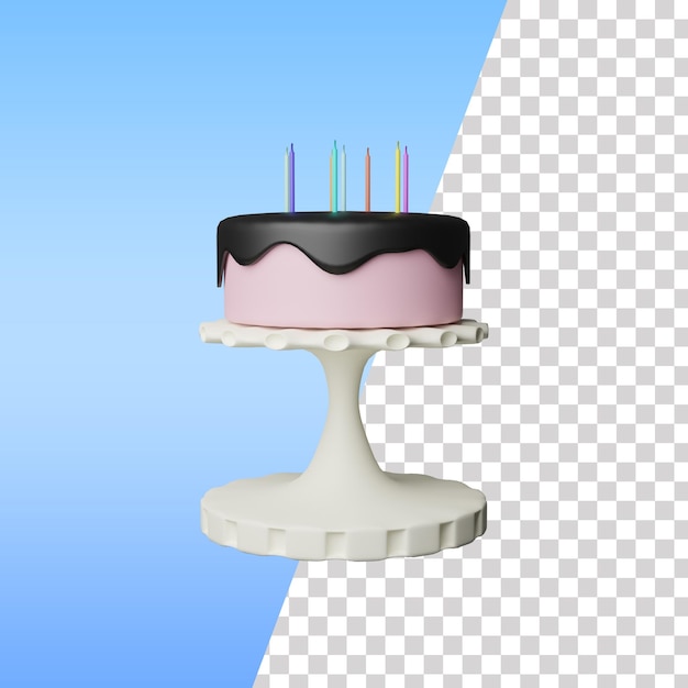 PSD verjaardagscake en valentijnscake 3d