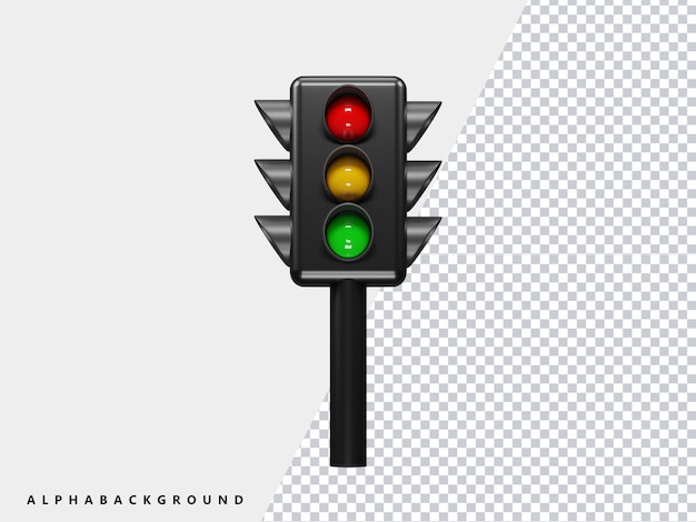 Verkeerslichtpictogram 3d