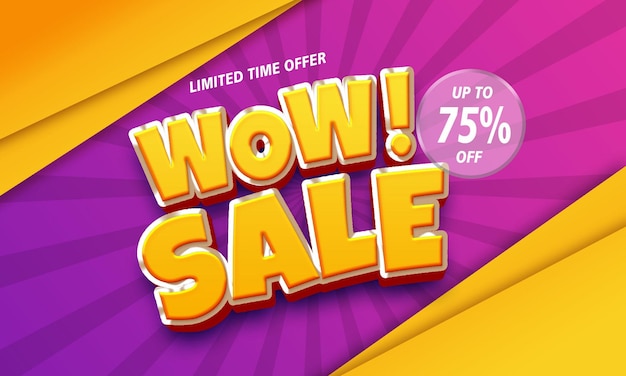 verkoop 3d banner ontwerpsjabloon