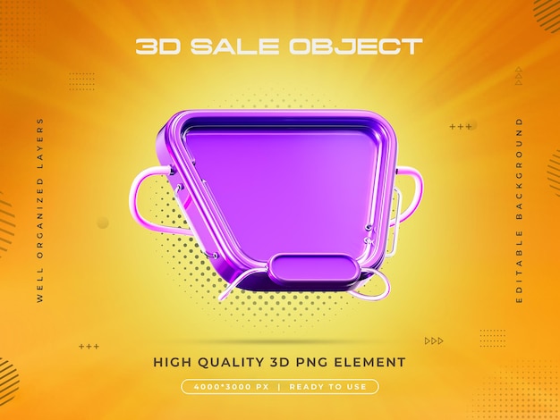 Verkoop Object 3D Render geïsoleerd