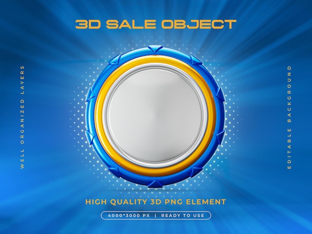 Verkoop Object 3D Render geïsoleerd
