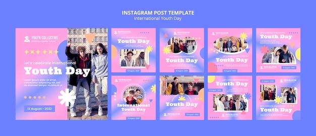 PSD verloop internationale jeugddag instagram posts collectie