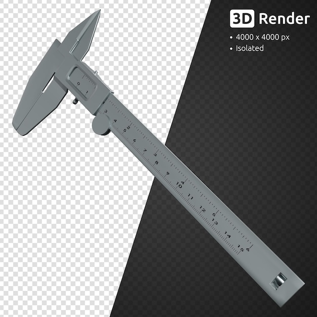 Vernier Caliper isolated on white background