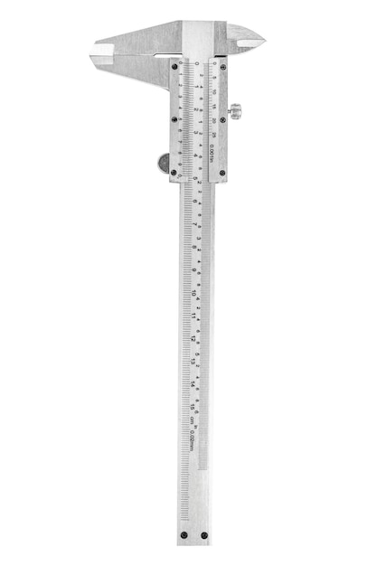 vernier calipers on a blank background