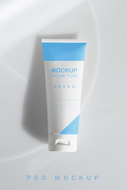 PSD verpakking mockup crème tube cosmetische psd