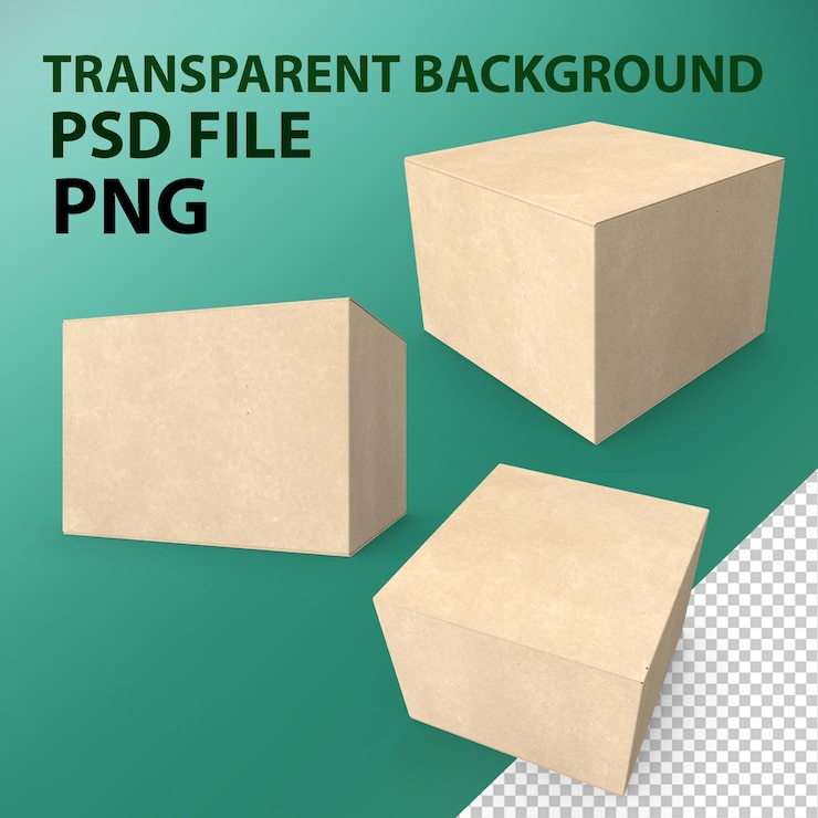 PSD verpakking png