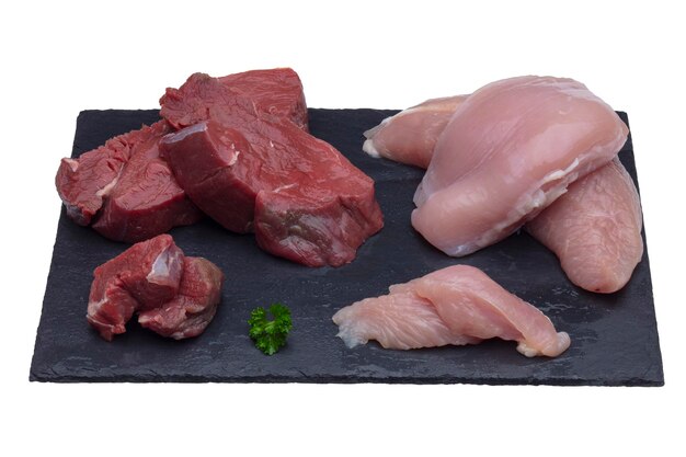 PSD vers en biologisch rundvlees rauwe varkenssteak