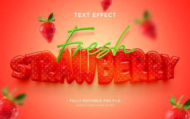 PSD vers fruit teksteffect