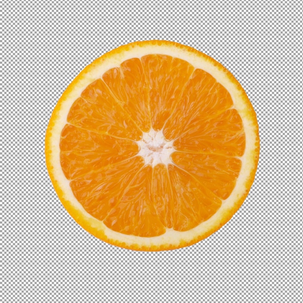 Vers oranje fruit geïsoleerd op alpha background