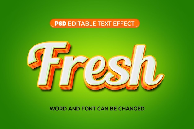 PSD vers teksteffect 3d psd