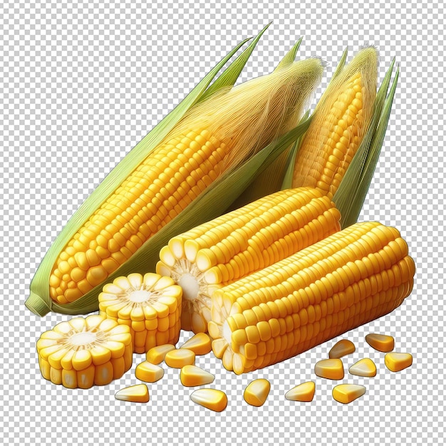 PSD png versatile di verdure di mais