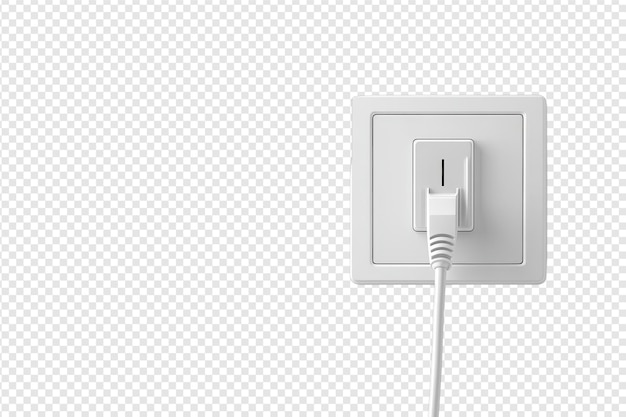 Versatile Smart Home Hub Power Cord for Easy Connectivity with Isolated Background with isolated on transparent background