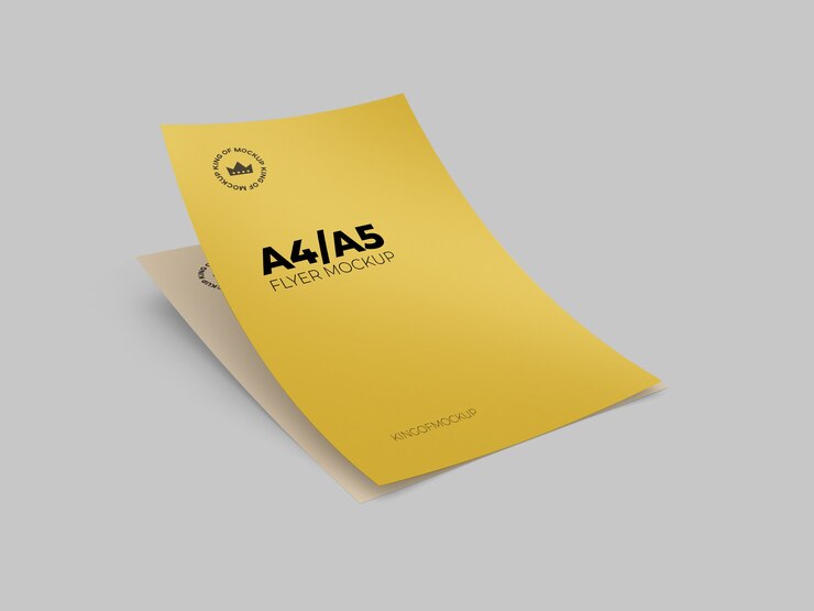 Verschillende Flyer Mockup briefhoofd geïsoleerd