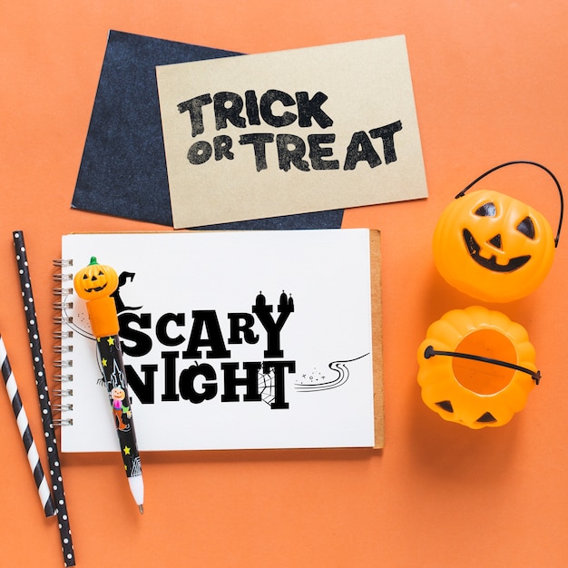 Verschillende halloween covers mockup