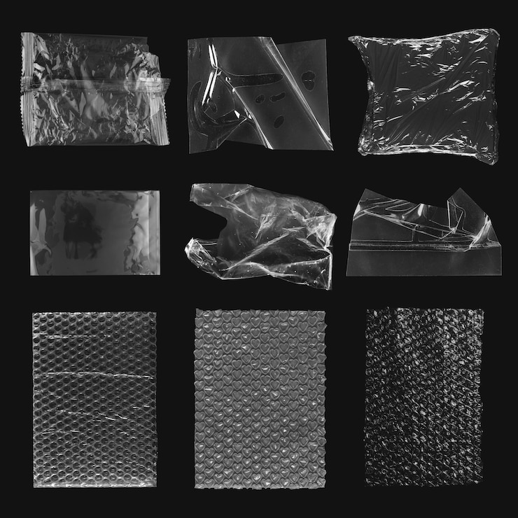 PSD verschillende soorten plastic verpakkingen
