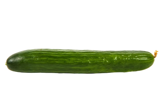 Verse groene komkommer geïsoleerd op wit