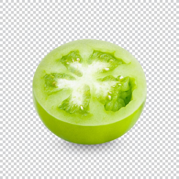 Verse groene tomaten geïsoleerd premium psd bestanden