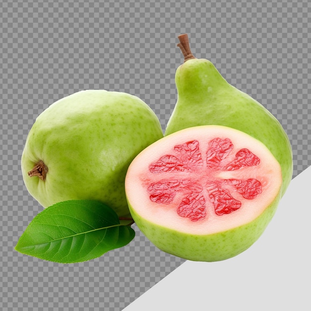 Verse guava png geïsoleerd op doorzichtige achtergrond