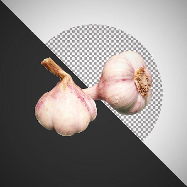 Verse knoflookbollen geïsoleerd