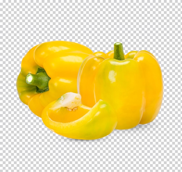 Verse paprika geïsoleerd Premium PSD