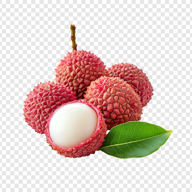 Verse roze lychees cluster close-up afbeelding
