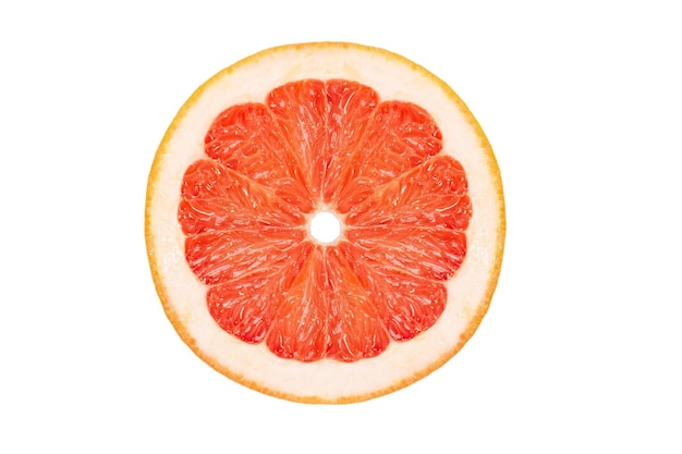 Verse sappige grapefruit Kit Cut geïsoleerd