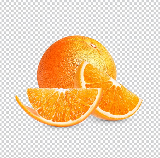 PSD verse sinaasappel geïsoleerd premium psd