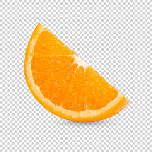 PSD verse sinaasappel gesneden geïsoleerd premium psd