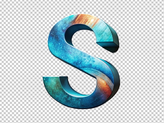 Versierde letter s