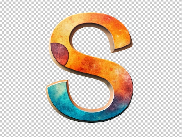 Versierde letter s