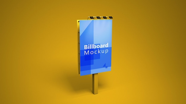 Verticaal billboard-ontwerp mock-up voor reclame