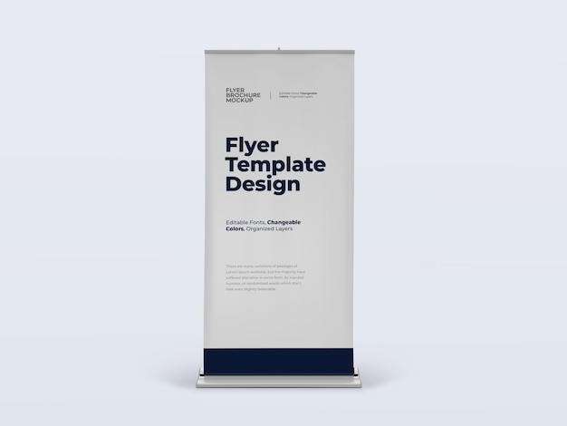 Vertical Banner Mockup For Advertisment
