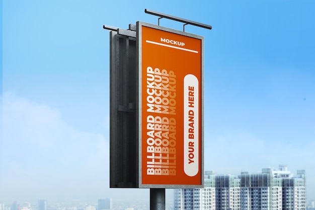 vertical billboard mockup psd