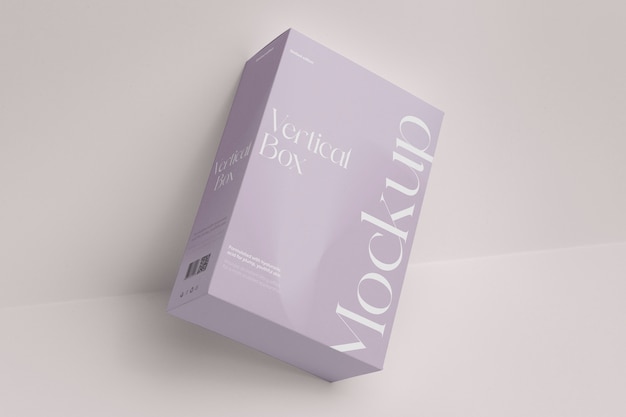 PSD vertical box mockup packaging