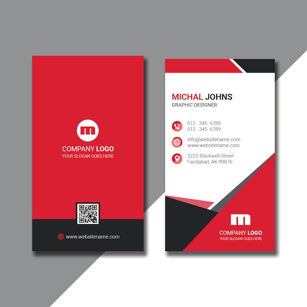 Vertical Business Card New Design