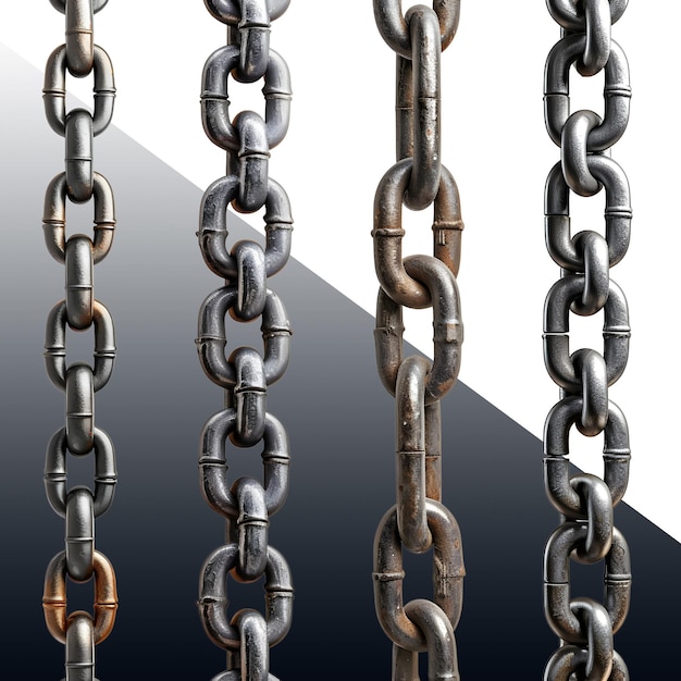 PSD vertical chains assortment various shapes and material selection